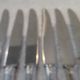 12 silver-plated dessert knives by Argit goldsmith? Art Deco floral bands
