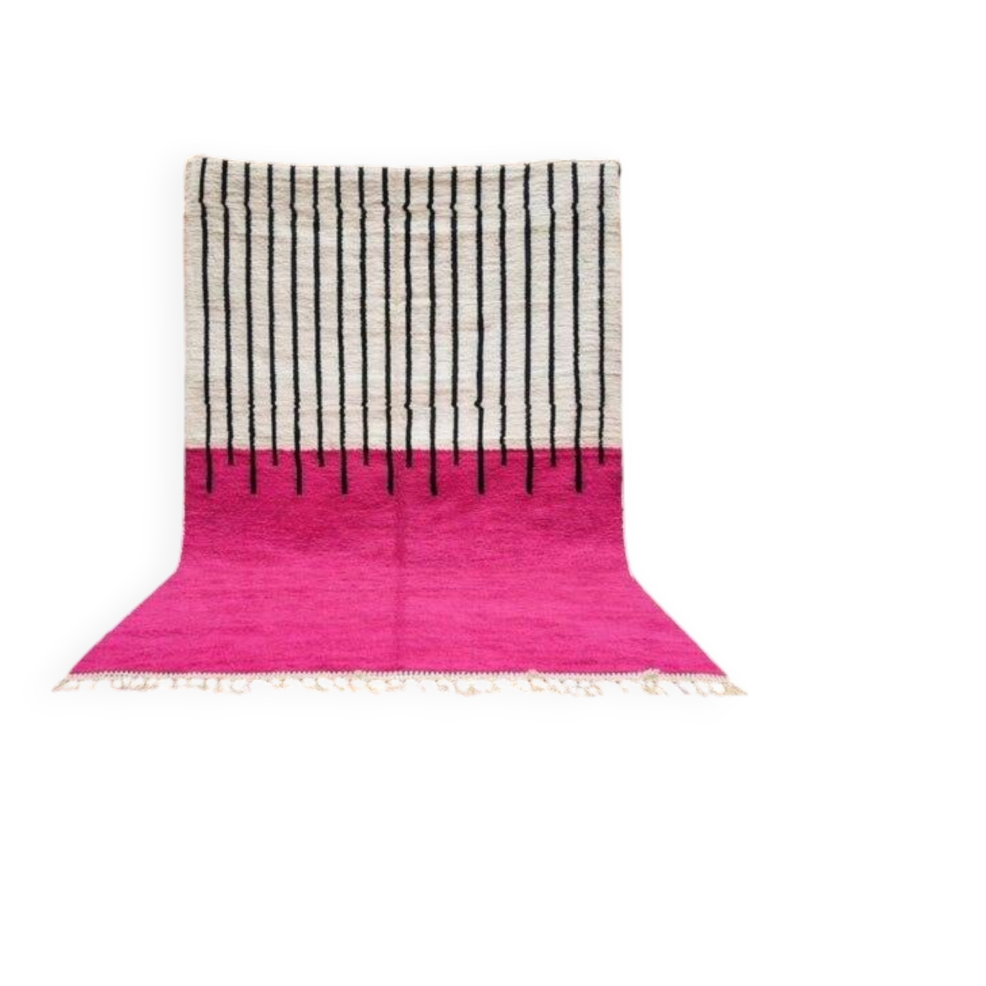 Handmade natural wool Berber rug size 150/250 cm