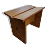 Solid wood bench "Gautier" vintage, 60s-70s