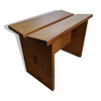 Solid wood bench "Gautier" vintage, 60s-70s