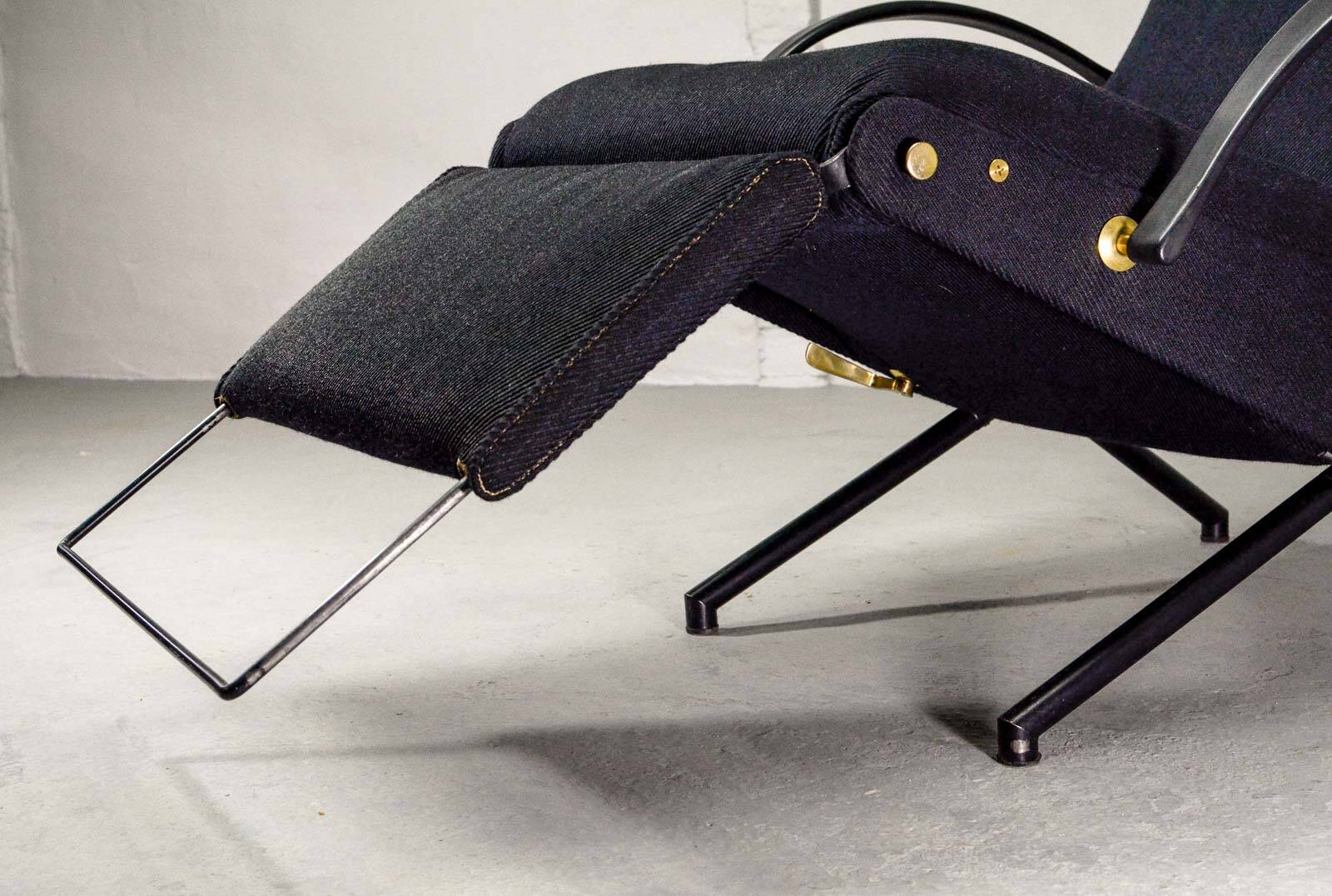 First Edition Osvaldo Borsani P40 Adjustable Tecno Lounge Chair, Italy 50s