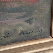 Huile sur toile originale suédoise – "Paysage" par Tornqvist – Signée – Datée 1932 – Encadrée