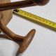 School wall coat rack, old, 5 hooks, 81 cm