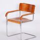 Bauhaus Armchair in Chrome & Beech attributed to Mücke-Melder, 1930s