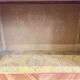 Wooden drop-leaf secretary in Louis XV style – Floral decoration