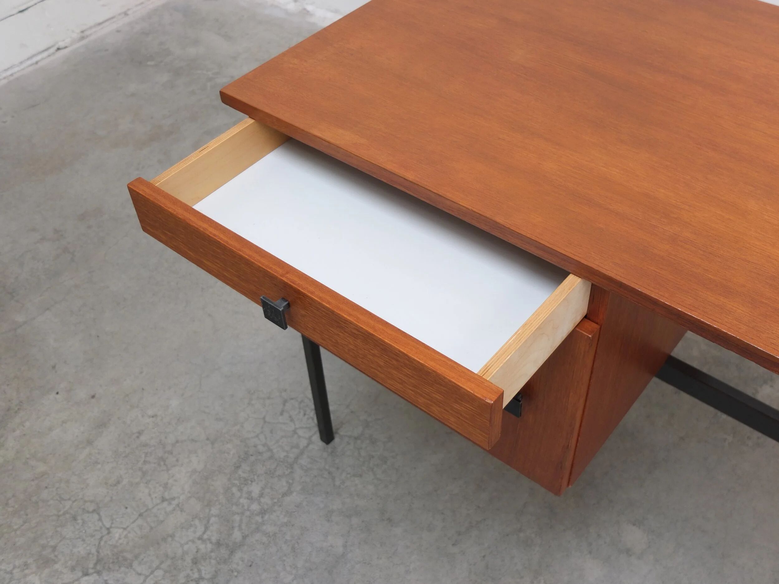Freestanding modernist writing desk by MDK Belgium, 1960s