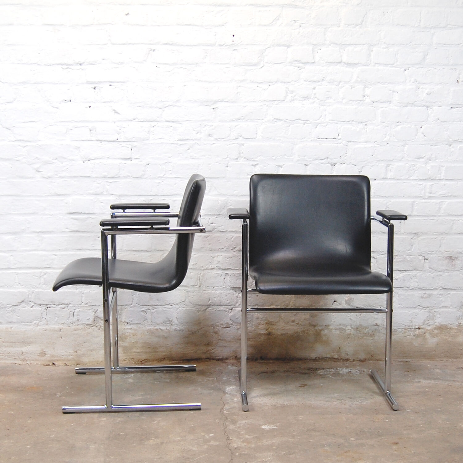 Bridge armchairs "Oslo" by Rudi Verelst for Novalux 1970s