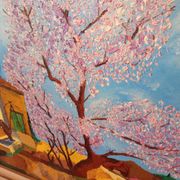 Robert morlhon (mo.ro) – huile sur toile originale de 1973 – provence