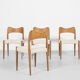 4 dining chairs in oak by Arne Hovmand Olsen for Mogens Kold 1960s