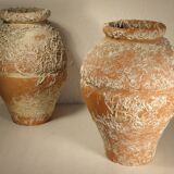 Two ceramic takotsubo pots - Japan