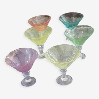 6 glass cups from Biot