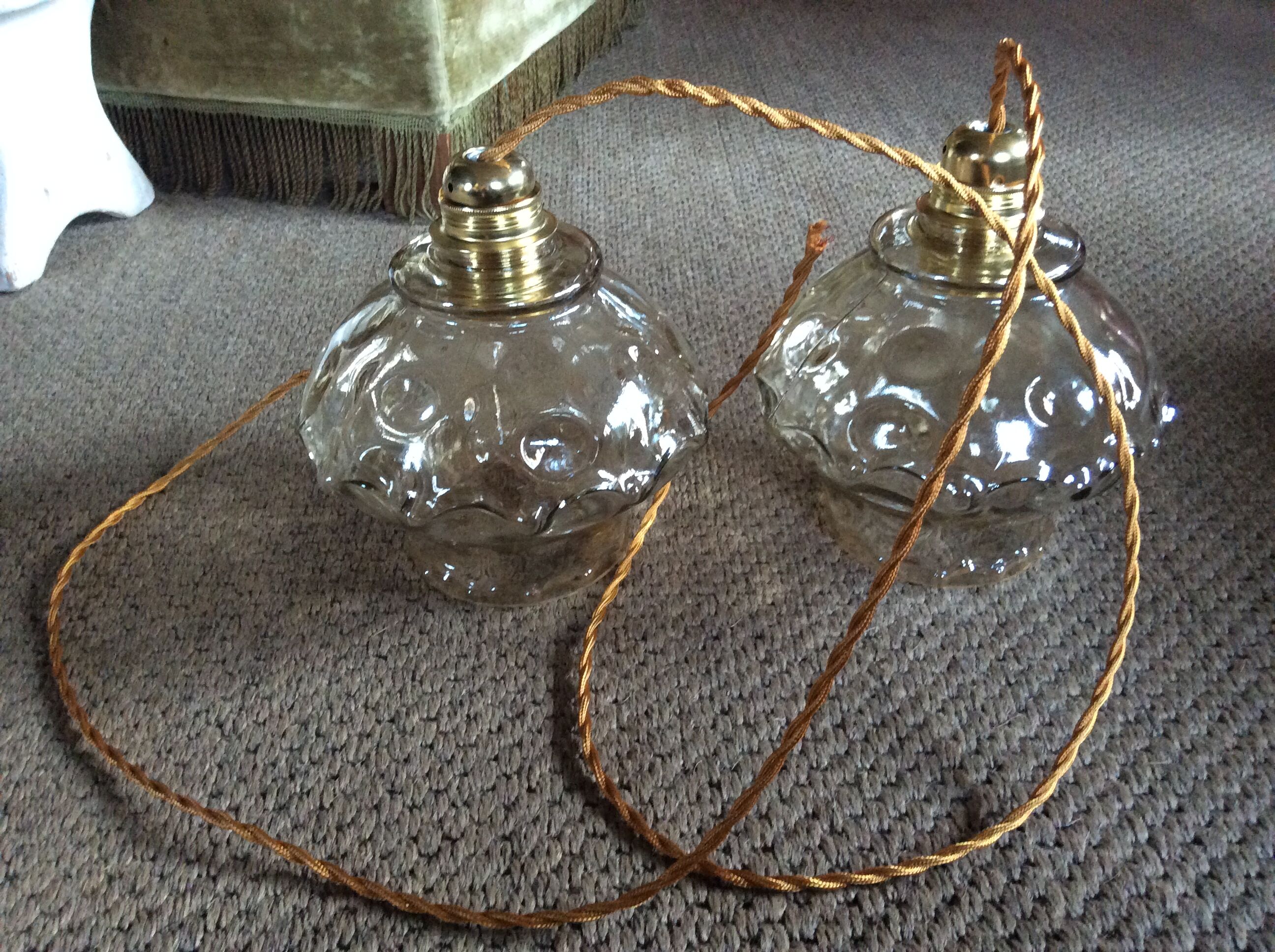 Duo de suspensions vintage