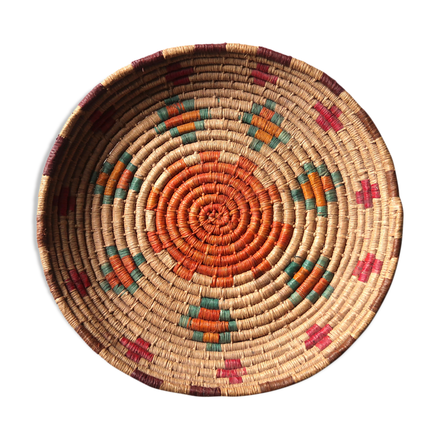 Empty braided pocket African, 70s