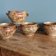 Soup bowls in Puisaye pyrite stoneware by Jean-Pierre Prud'homme