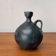 Vintage German brutalist studio pottery vase carafe by Gerhard Liebenthron, 1980.