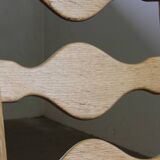 Vintage 1960s Danish Brutalist Ladderback Light Oak Chairs style of Kjærnulf