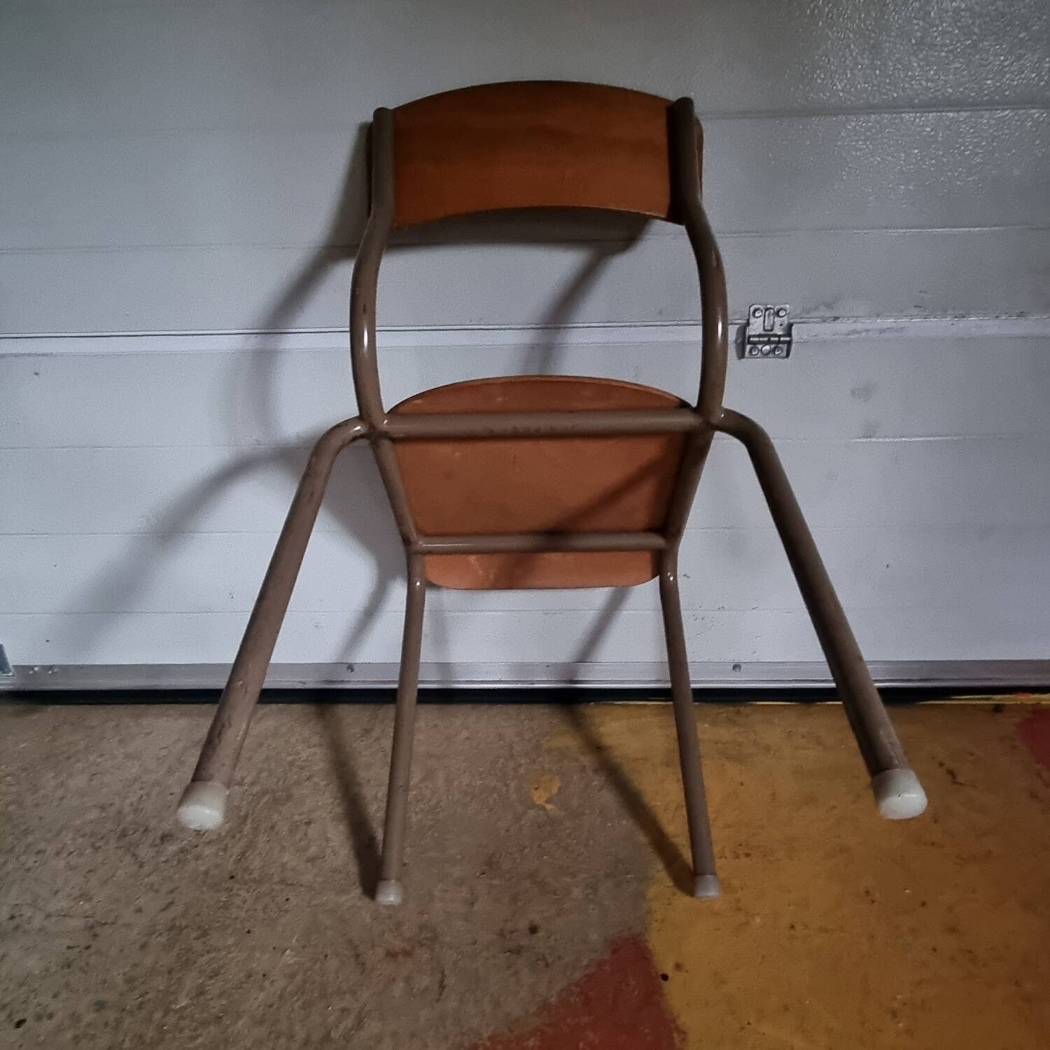 6 vintage school chairs