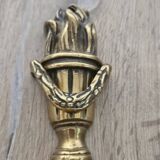 Rocaille style bronze wall lamp