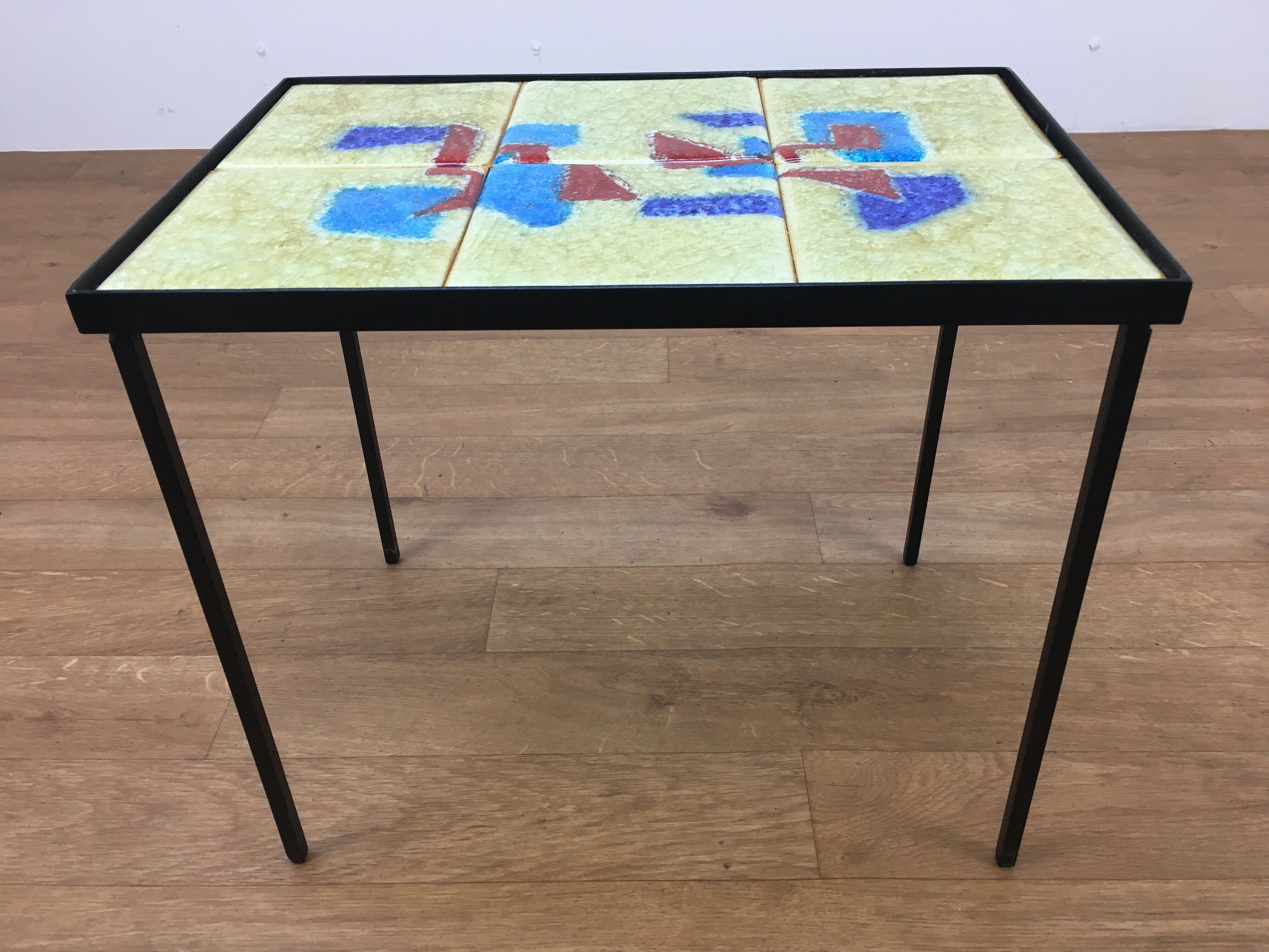 Ceramic side table 50s, modernist style