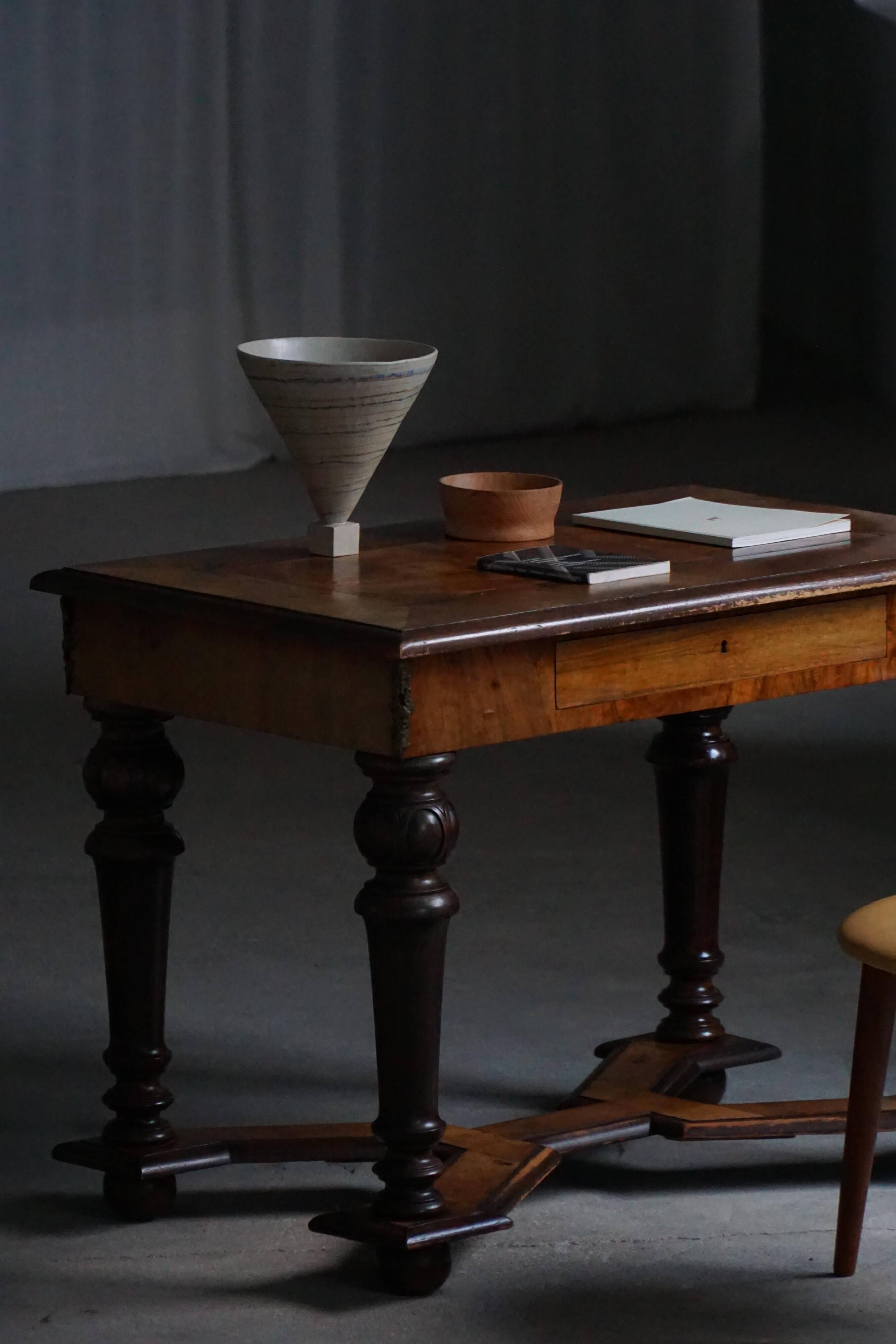 Baroque style desk from the early 20th century, made by a Danish cabinetmaker.