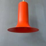Vintage orange Raak cone pendant lamp