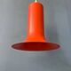Suspension vintage cône Raak orange