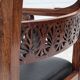 1920-30s, set of 2 armchairs, design after Georges Jacob, carved teak wood.