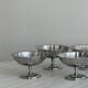 6 silver-plated metal bowls