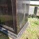Sideboard 2 doors 1 drawers in blackened wooden support height