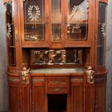 Très Rare buffet bibliothéque aux Putti Empire de forme demie lune