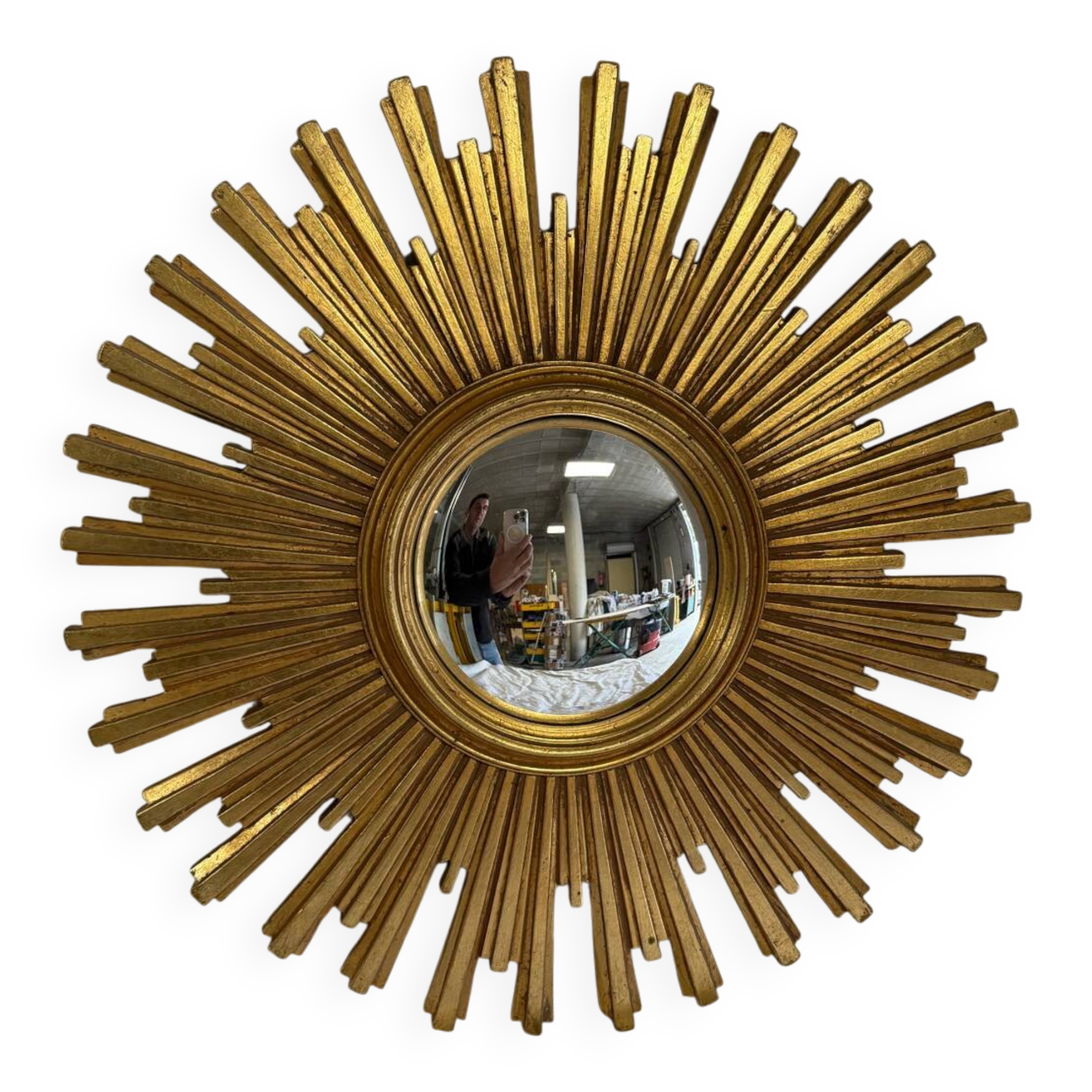 Golden sun mirror