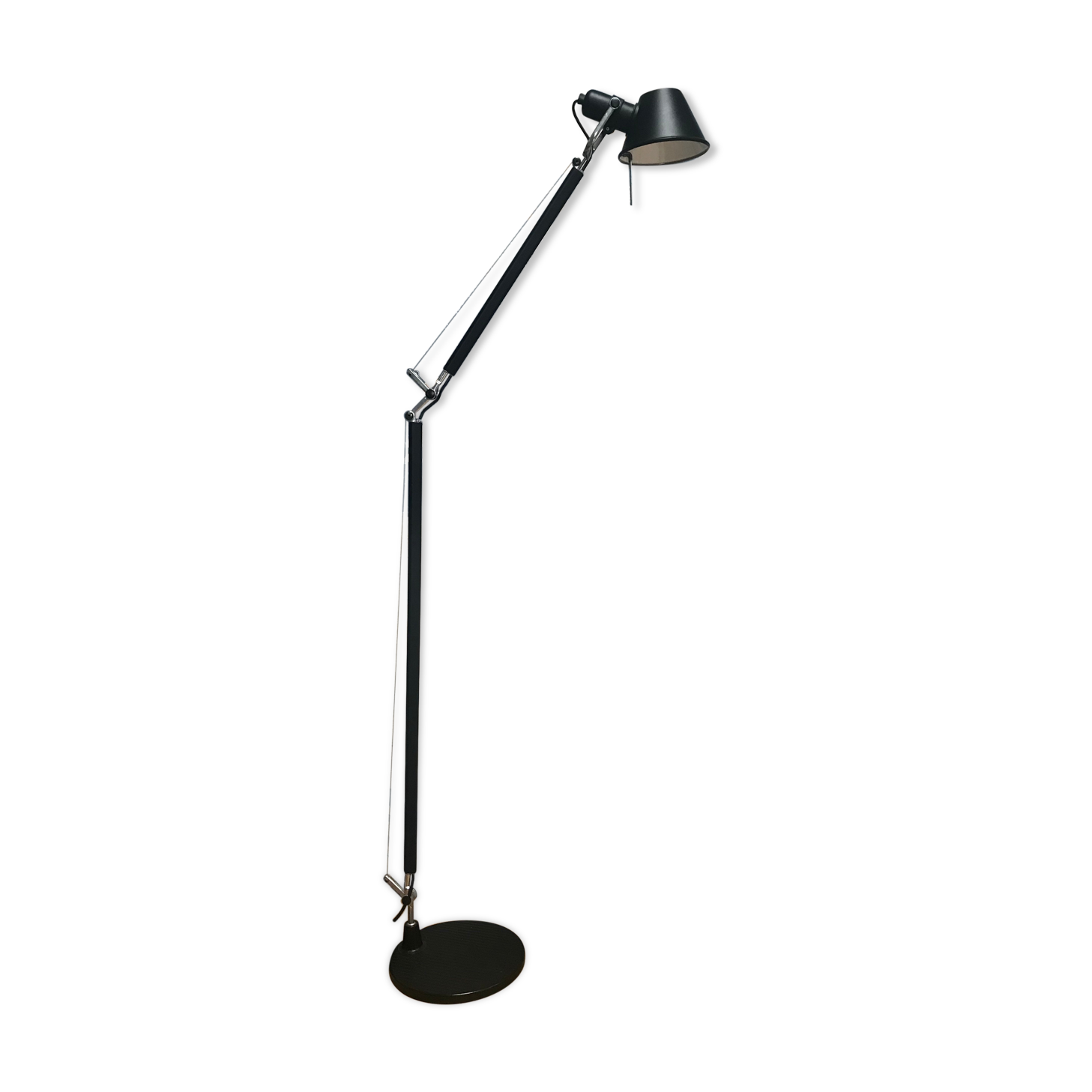 Tolomeo Lettura black floor lamp by Michele de Lucchi for Artemide