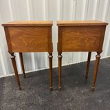 Pair of Louis XVI style bedside tables