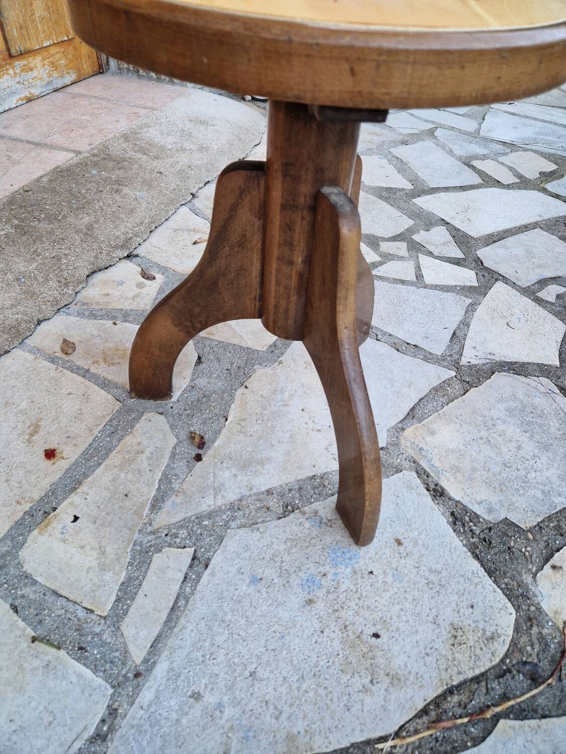 Art Deco tripod piano stool