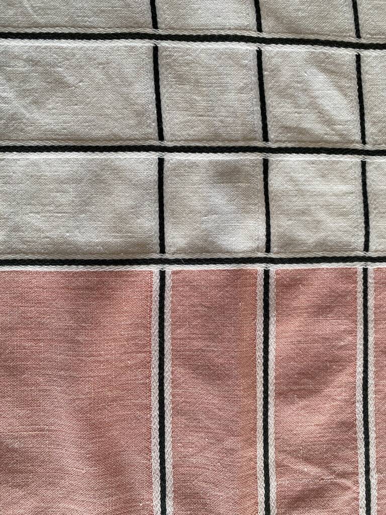 6 vintage napkins 70's - 55x55 cm - cotton