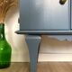Chevet vintage bleu de nîmes et chêne