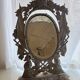 Table mirror in cast iron