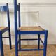 Paire de chaises en bois et corde