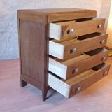 Vintage art deco chest of drawers 1940 - 1950