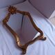 Miroir ancien en bois doré
