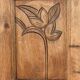 Parisian Art Deco wardrobe in raw oak, renovated.