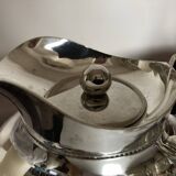 Neo-classical silver-plated metal insulated living room pitcher from Italy, 1970s