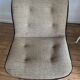 Fauteuil design en plastique, chrome et matière naturelle 60s 70s
