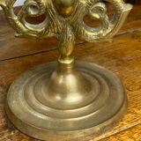 Mermaid-shaped chandelier in bronze