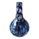 Designer Ball Vase in blown art glass, Murano style. Multi-colored speckles/smoke swirls. Dim 26 x 13 cm