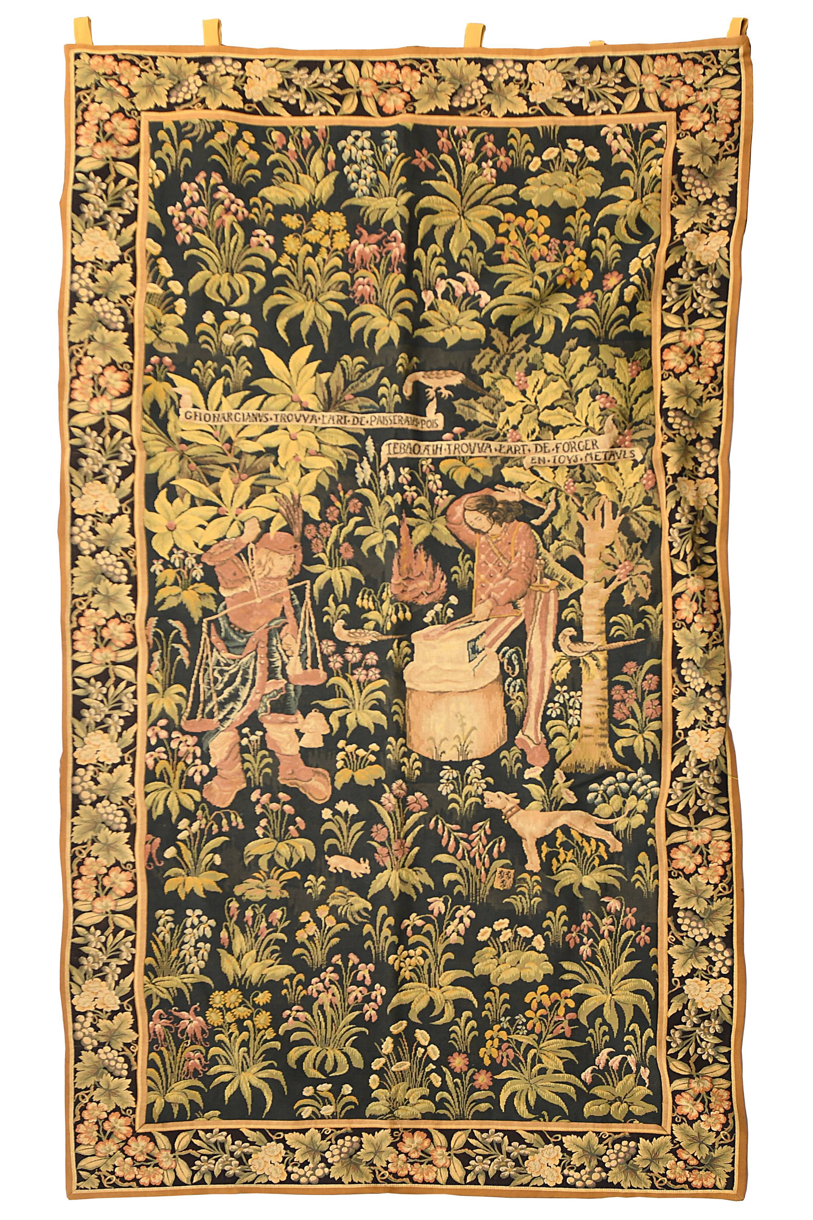 Tapestry Point d'Halluin - Tapestry Jules Pansu "The Art of Fire"