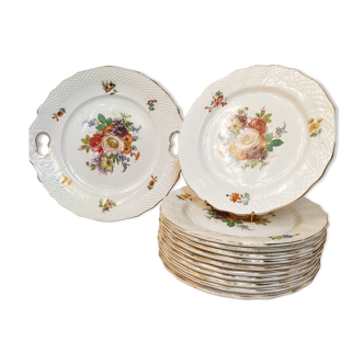 Dessert service in earthenware by Moulin de Loups