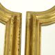Vintage Triptych Mirror Gold Leaf Gilded Hollywood Regency 86cm