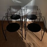 Pascal Mourgue Silver Moon set of four chairs