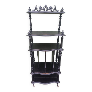 Étagère en bois noir - iii